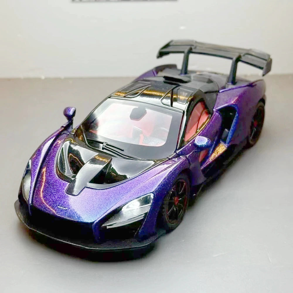 [TOY] 1:24 McLaren 2018 Senna Purple Model Car Die-Cast