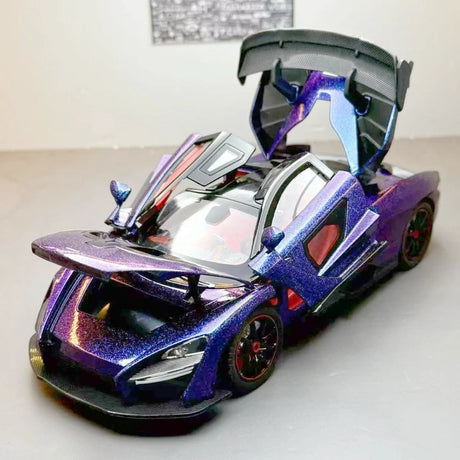 [TOY] 1:24 McLaren 2018 Senna Purple Model Car Die-Cast