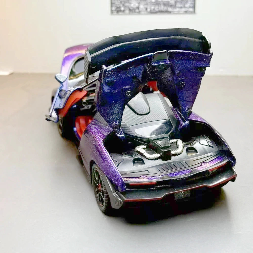 [TOY] 1:24 McLaren 2018 Senna viola modellino di auto Die-Cast