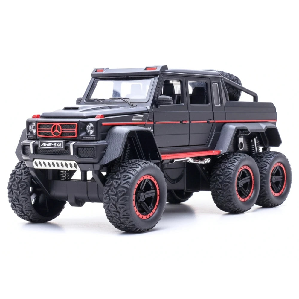 [TOY] 1:24 Mercedes-AMG 2013 G63 6x6 Off Road Black Model Car Die-Cast