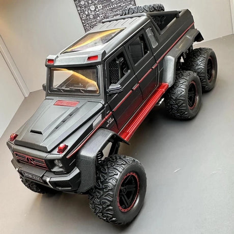 [TOY] 1:24 Mercedes-AMG 2013 G63 6x6 Off Road nero modellino di auto Die-Cast
