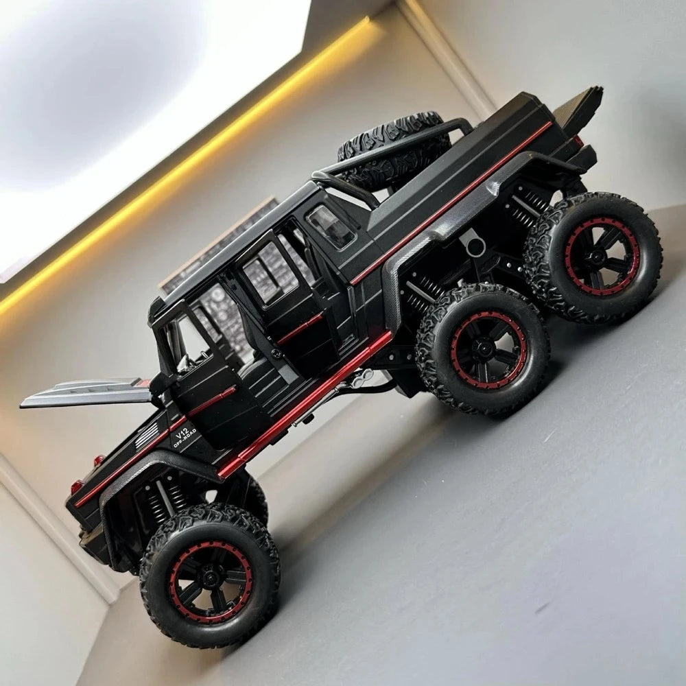[TOY] 1:24 Mercedes-AMG 2013 G63 6x6 Off Road noir voiture miniature Die-Cast