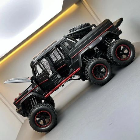 [TOY] 1:24 Mercedes-AMG 2013 G63 6x6 Off Road nero modellino di auto Die-Cast