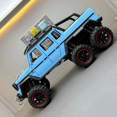 [TOY] 1:24 Mercedes-AMG 2013 G63 6x6 Off Road bleu voiture miniature Die-Cast