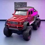 [TOY] 1:24 Mercedes-AMG 2013 G63 6x6 Off Road métallisé rouge voiture miniature Die-Cast
