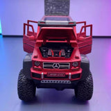 [TOY] 1:24 Mercedes-AMG 2013 G63 6x6 Off Road métallisé rouge voiture miniature Die-Cast