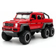 [TOY] 1:24 Mercedes-AMG 2013 G63 6x6 Off Road rood modelauto Die-Cast