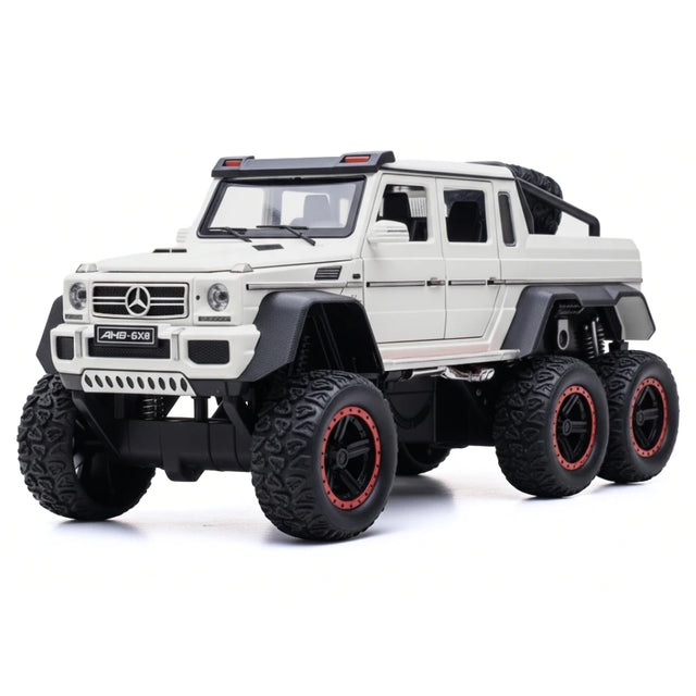 [TOY] 1:24 Mercedes-AMG 2013 G63 6x6 Off Road White Model Car Die-Cast