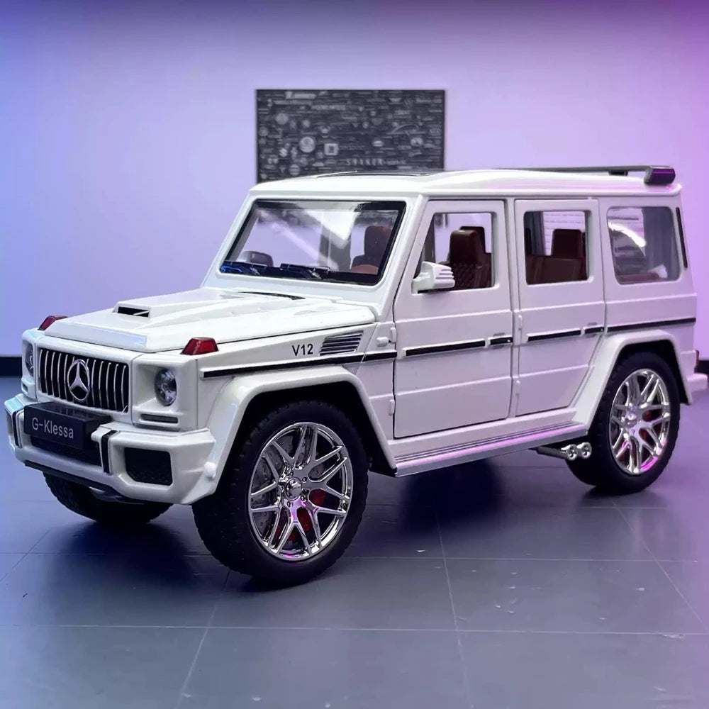 [TOY] 1:24 Mercedes-AMG 2015 G63 White Model Car Die-Cast