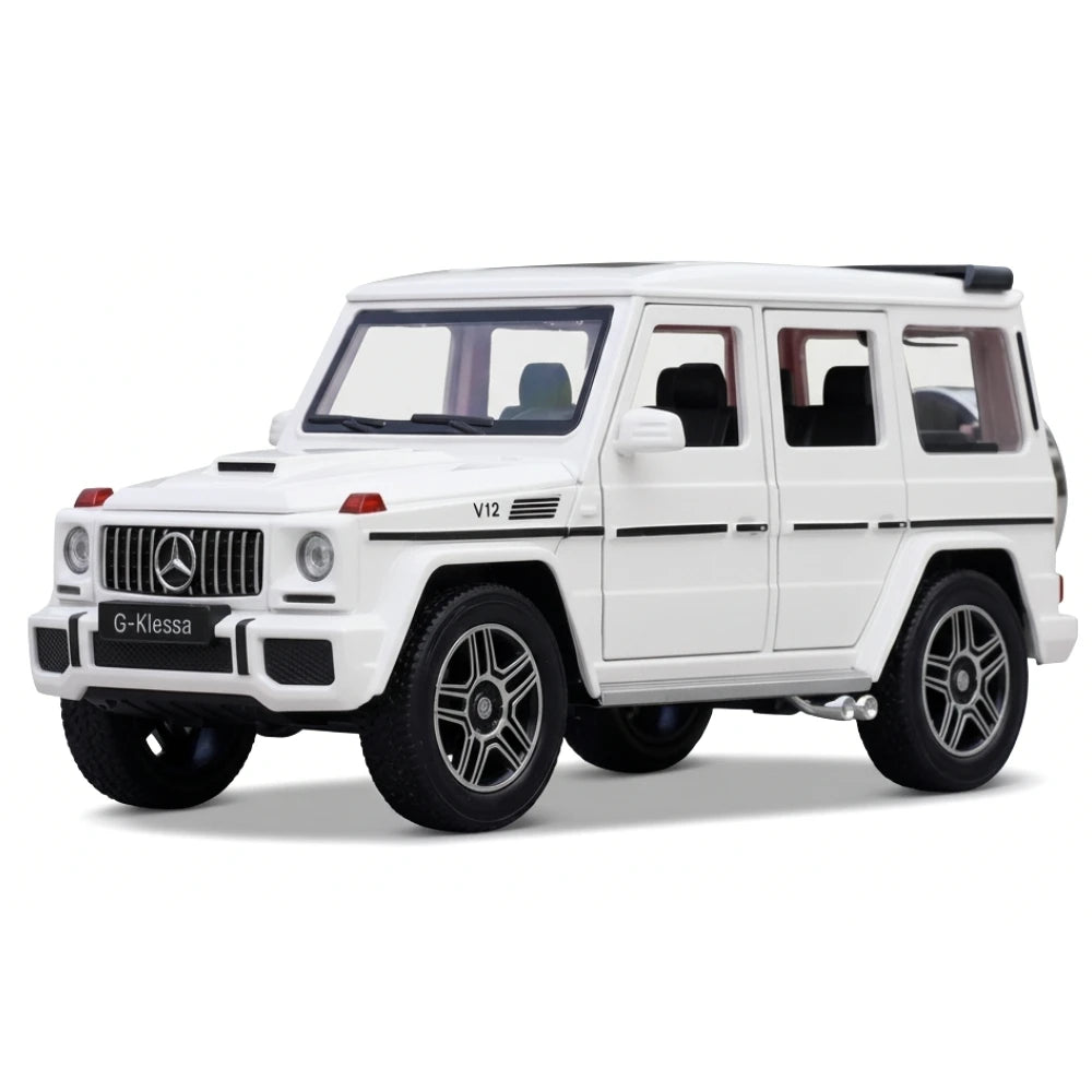 [TOY] 1:24 Mercedes-AMG 2015 G63 White Model Car Die-Cast