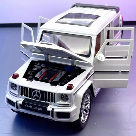 [TOY] 1:24 Mercedes-AMG 2015 G63 White Model Car Die-Cast