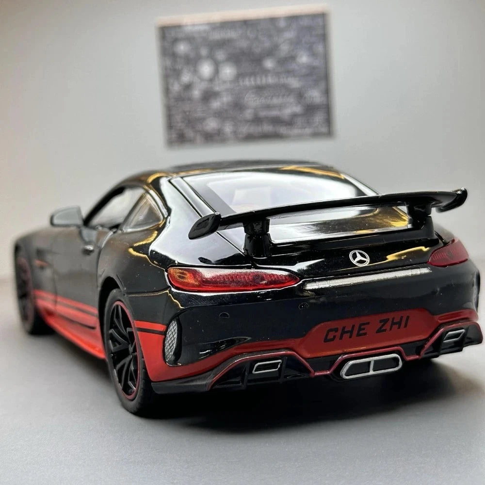 [TOY] 1:24 Mercedes-AMG 2018 GT R Black Model Car Die-Cast