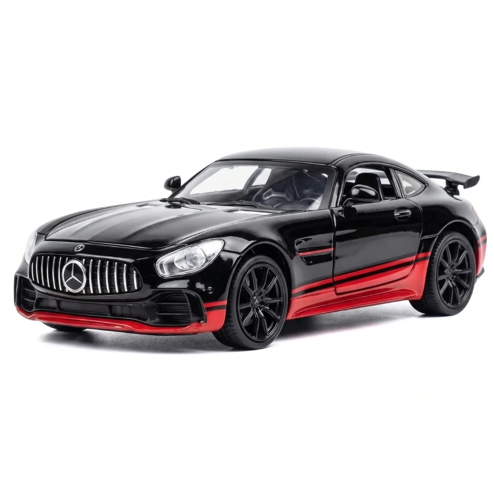 [TOY] 1:24 Mercedes-AMG 2018 GT R Black Model Car Die-Cast