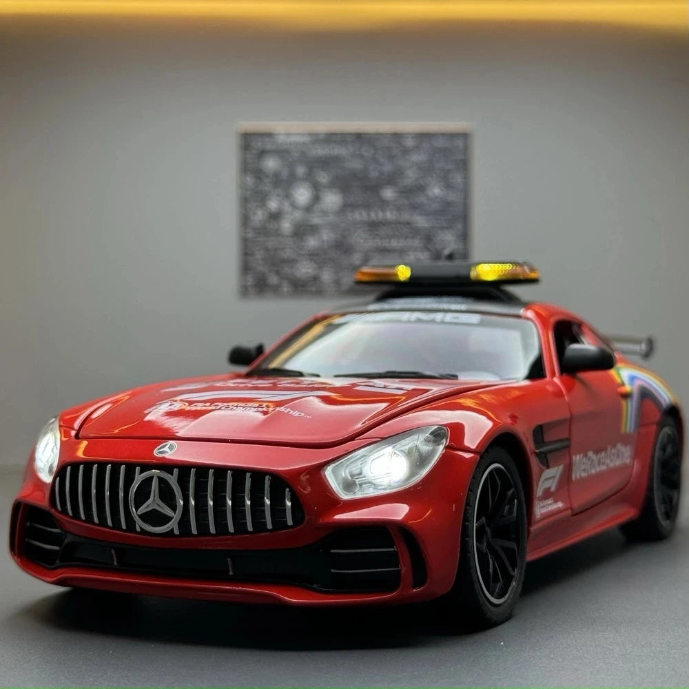[TOY] 1:24 Mercedes-AMG 2018 GT R Safety Car rouge voiture miniature Die-Cast