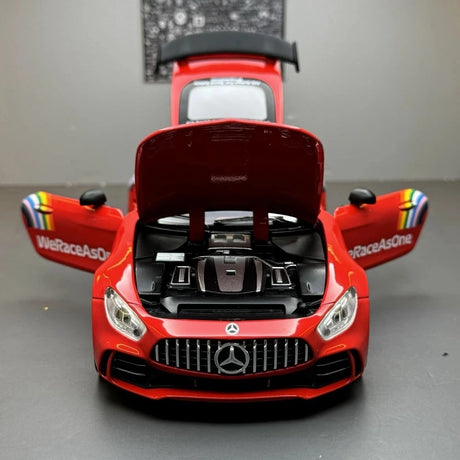 [TOY] 1:24 Mercedes-AMG 2018 GT R Safety Car Red Model Car Die-Cast