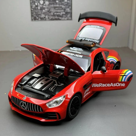 [TOY] 1:24 Mercedes-AMG 2018 GT R Safety Car Red Model Car Die-Cast