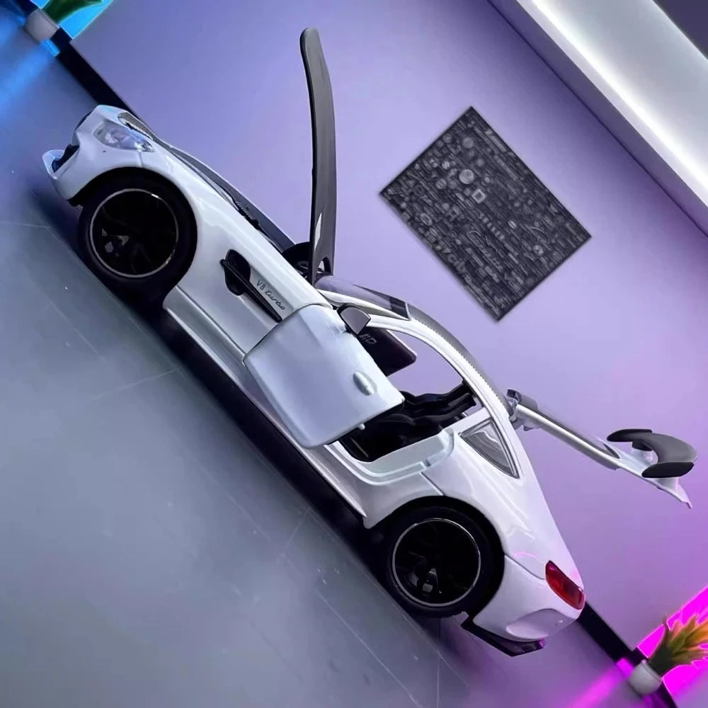 [TOY] 1:24 Mercedes-AMG 2018 GT R blanc voiture miniature Die-Cast