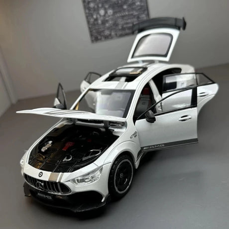 [TOY] 1:24 Mercedes-AMG 2018 GT63 White Model Car Die-Cast