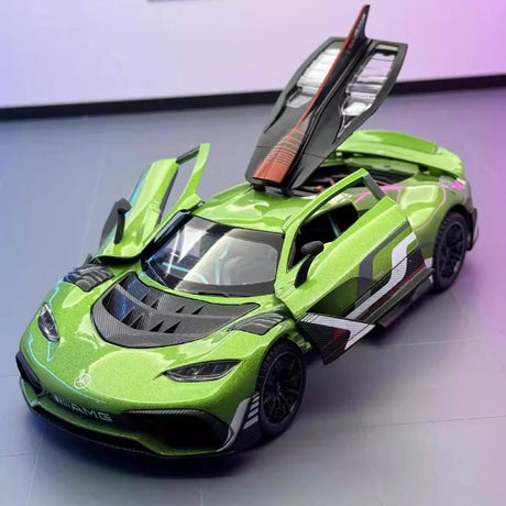 [TOY] 1:24 Mercedes-AMG 2022 One vihreä pienoismalli Die-Cast