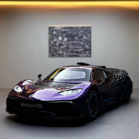 [TOY] 1:24 Mercedes-AMG 2022 One Purple Model Car Die-Cast