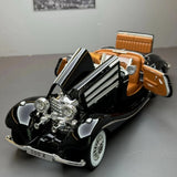 [TOY] 1:24 Mercedes-Benz 1936 500K Black Model Car Die-Cast