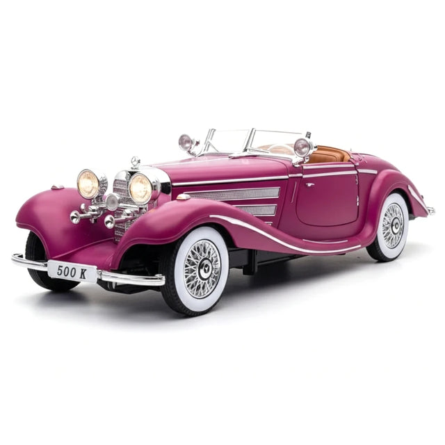 Mercedes-Benz 1936 500K Purple 1:24 – Diecast Display Model Die-Cast