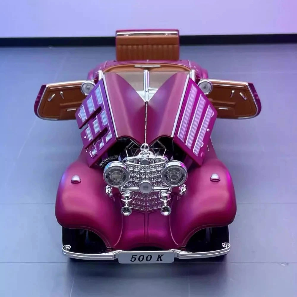 Mercedes-Benz 1936 500K Purple 1:24 – Diecast Display Model Die-Cast