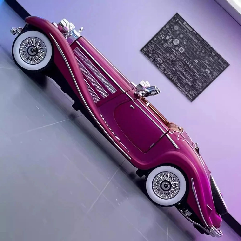 Mercedes-Benz 1936 500K Purple 1:24 – Diecast Display Model Die-Cast