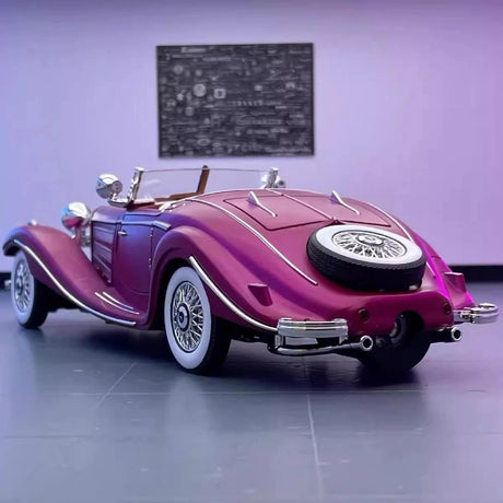 [TOY] 1:24 Mercedes-Benz 1936 500K Purple Model Car Die-Cast