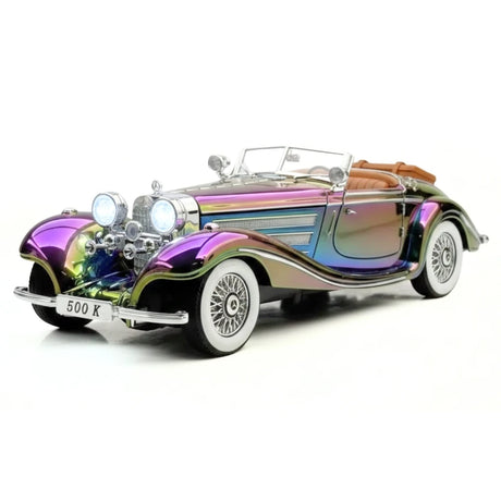 [TOY] 1:24 Mercedes-Benz 1936 500K Purple Gradient Model Car Die-Cast