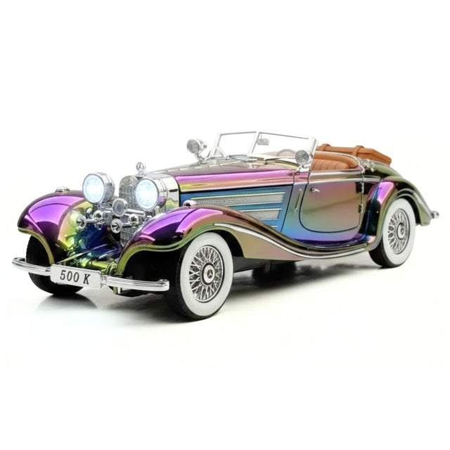 [TOY] 1:24 Mercedes-Benz 1936 500K violet Gradient voiture miniature Die-Cast