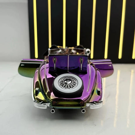 [TOY] 1:24 Mercedes-Benz 1936 500K Purple Gradient Model Car Die-Cast