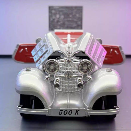 [TOY] 1:24 Mercedes-Benz 1936 500K Silver Model Car Die-Cast
