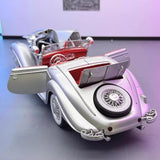 [TOY] 1:24 Mercedes-Benz 1936 500K argent voiture miniature Die-Cast