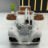 [TOY] 1:24 Mercedes-Benz 1936 500K White Model Car Die-Cast