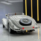 [TOY] 1:24 Mercedes-Benz 1936 500K White Model Car Die-Cast