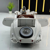 [TOY] 1:24 Mercedes-Benz 1936 500K White Model Car Die-Cast