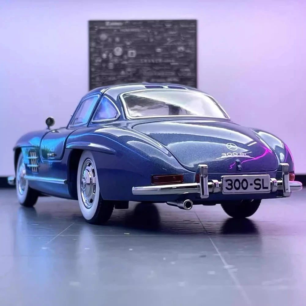 [TOY] 1:24 Mercedes-Benz 1954 300SL sininen pienoismalli Die-Cast