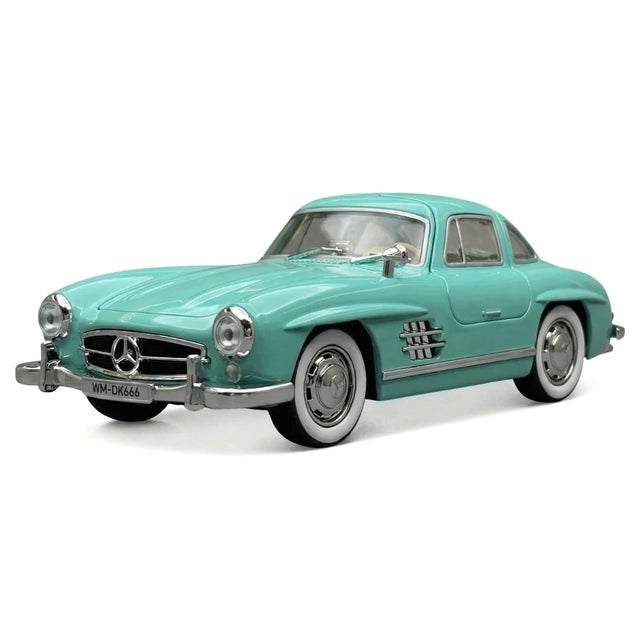 [TOY] 1:24 Mercedes-Benz 1954 300SL Cyan voiture miniature Die-Cast
