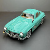[TOY] 1:24 Mercedes-Benz 1954 300SL Cyan voiture miniature Die-Cast
