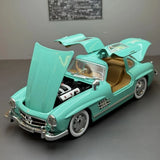 [TOY] 1:24 Mercedes-Benz 1954 300SL Cyan voiture miniature Die-Cast