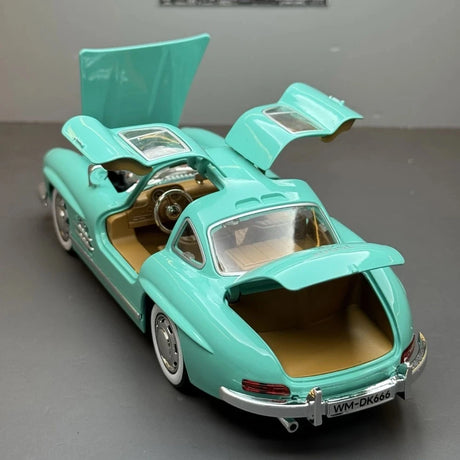 [TOY] 1:24 Mercedes-Benz 1954 300SL Cyan Model Car Die-Cast
