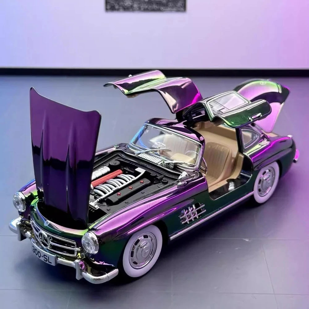Mercedes-Benz 1954 300SL Purple Gradient 1:24 – Valuvalettu näyttömalli