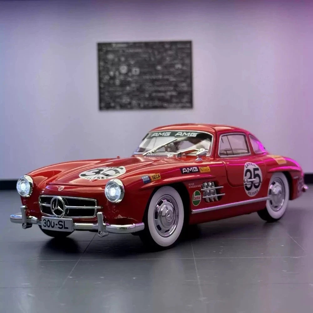 Mercedes-Benz 1954 300SL Red #35 1:24 diecast display model - view 1