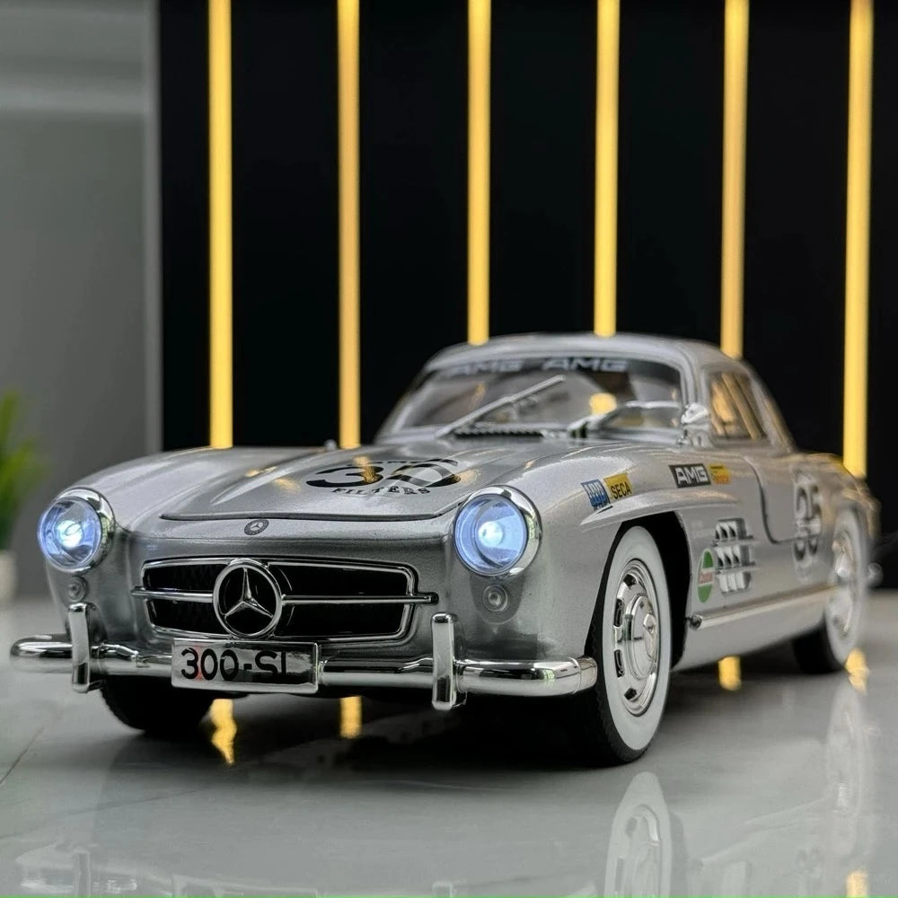 Mercedes-Benz 1954 300SL Silver #35 1:24 valumalli - näkymä 1