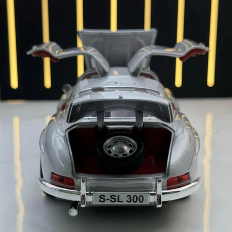 [TOY] 1:24 Mercedes-Benz 1954 300SL Silver Model Car Die-Cast