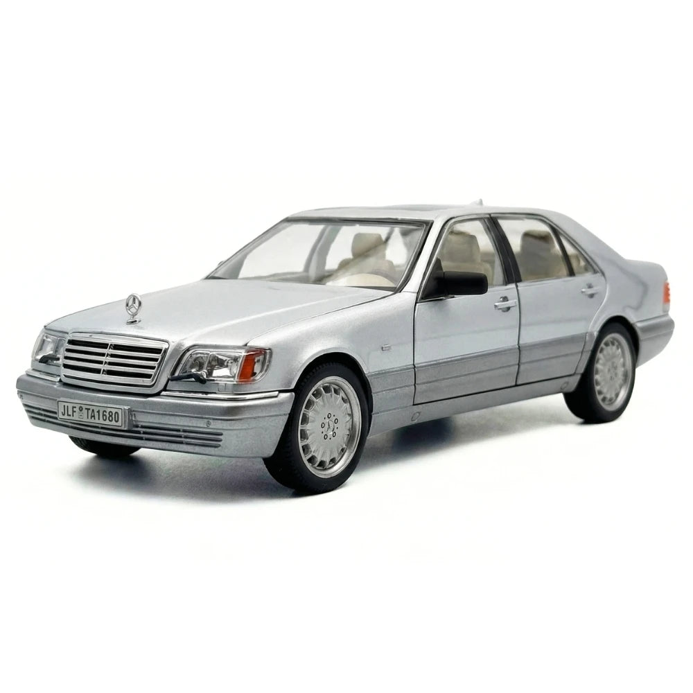 [TOY] 1:24 Mercedes-Benz 1991 600 SEL argent voiture miniature Die-Cast