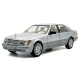 [TOY] 1:24 Mercedes-Benz 1991 600 SEL argent voiture miniature Die-Cast
