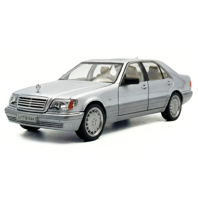 [TOY] 1:24 Mercedes-Benz 1991 600 SEL argent voiture miniature Die-Cast