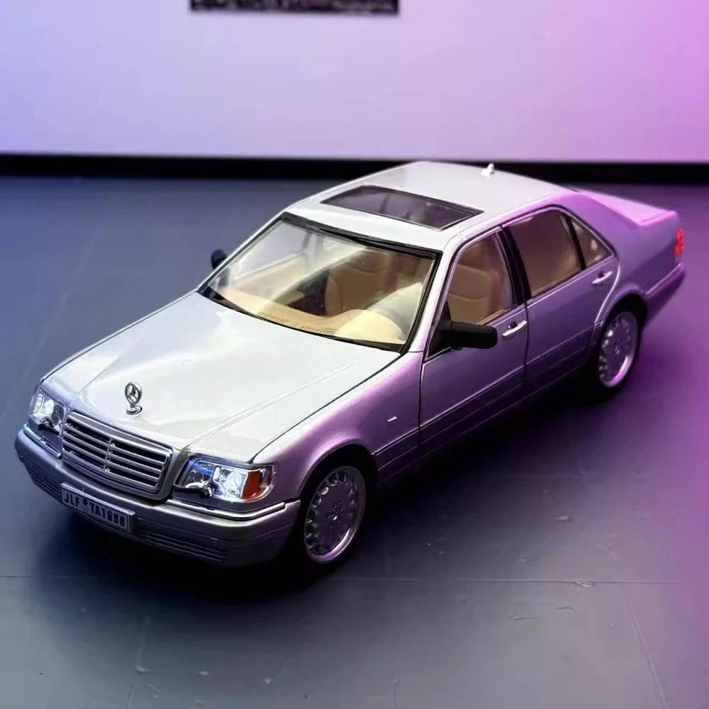 [TOY] 1:24 Mercedes-Benz 1991 600 SEL argent voiture miniature Die-Cast